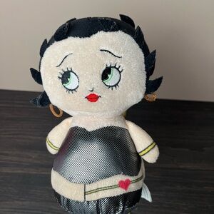 Kellytoy Betty Boop doll 2017 Collectible black & silver outfit 10” plushy